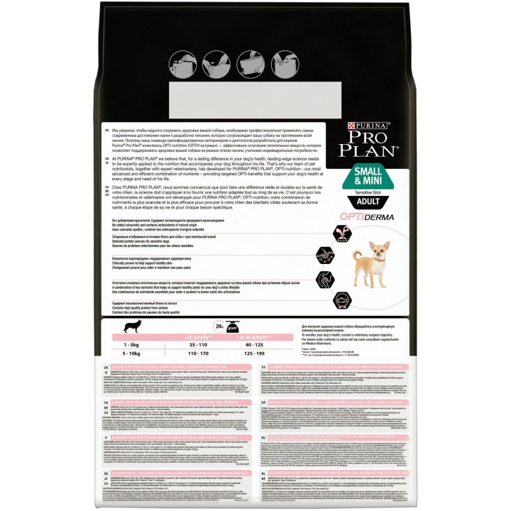 Purina Pro Plan Small & Mini Adult Sensitive Skin Pienso para perros - Kompymascotas