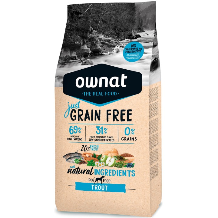 Ownat just Grain Free Trout Dog - kompymascotas