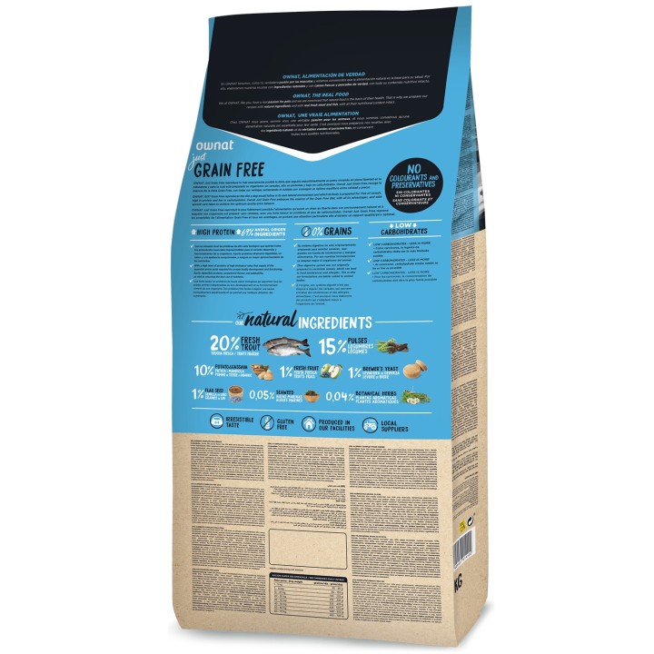 Ownat just Grain Free Trout Dog - kompymascotas