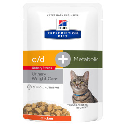 Hill's Prescription Plus Urinary Stress, Comida húmeda para gatos - Kompymascotas
