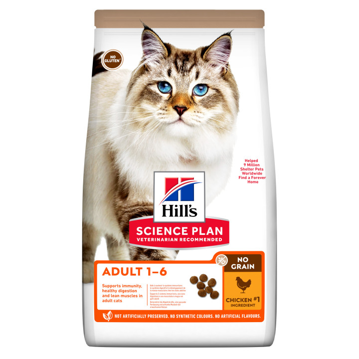 Hill´s Science Plan Feline Adult No Grain Pollo