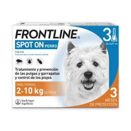 Frontline Spot On, Pipetas para perros - Kompymascotas