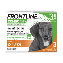 Frontline Combo Spot 2-10 kg, Pipetas para perros - Kompymascotas