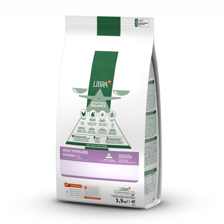 LIBRA STERILIZED, pienso para gatos esterilizados - Kompymascotas