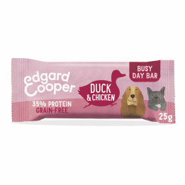 Snacks naturales Edgard & Cooper, premios sin cereales con pato