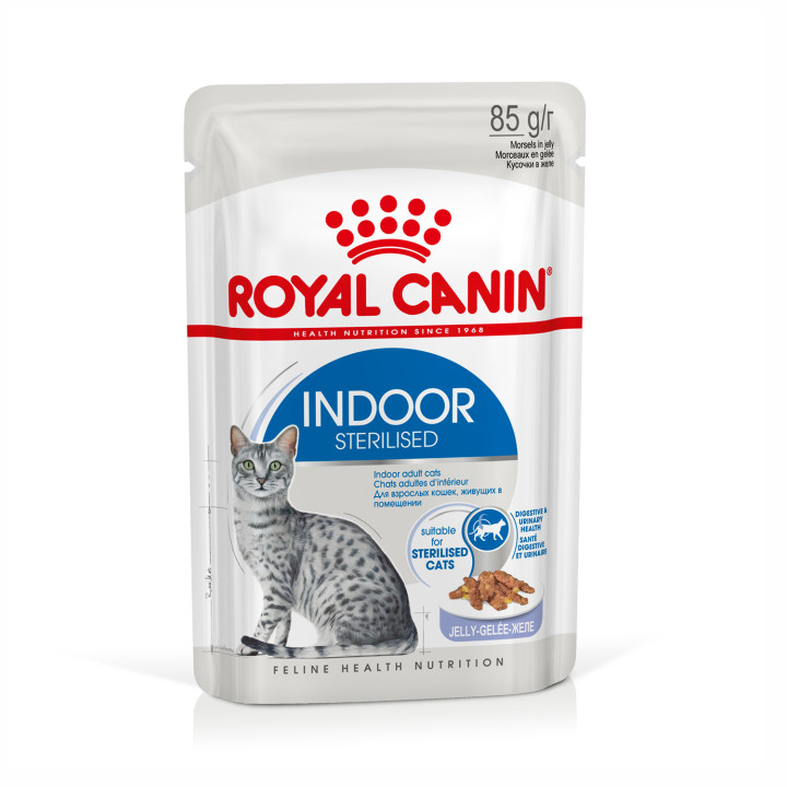 Royal Canin Feline Indoor Sterilised  gelatina - Kompymascotas