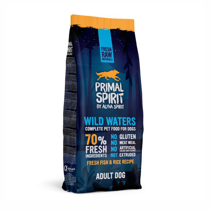 Primal Spirit Wild Waters alimento completo de pescado fresco 