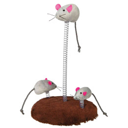 Juguete con muelle, nido de ratones, Accesorios para gatos - Kompymascotas