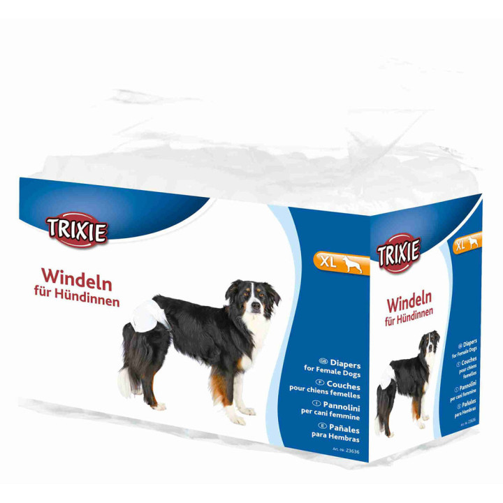 Pañales ultra absorbentes para perro, hembra - Kompymascotas