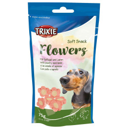 Soft Snack flowers de cordero y pollo, Golosinas suaves y masticables - Kompymascotas