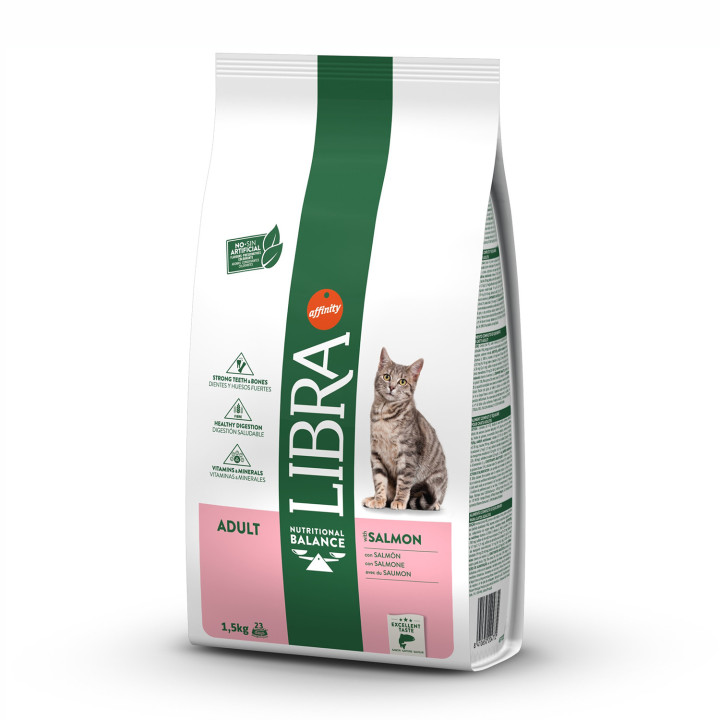 Libra Adult Salmon & Rice Pienso para gatos - Kompymascotas