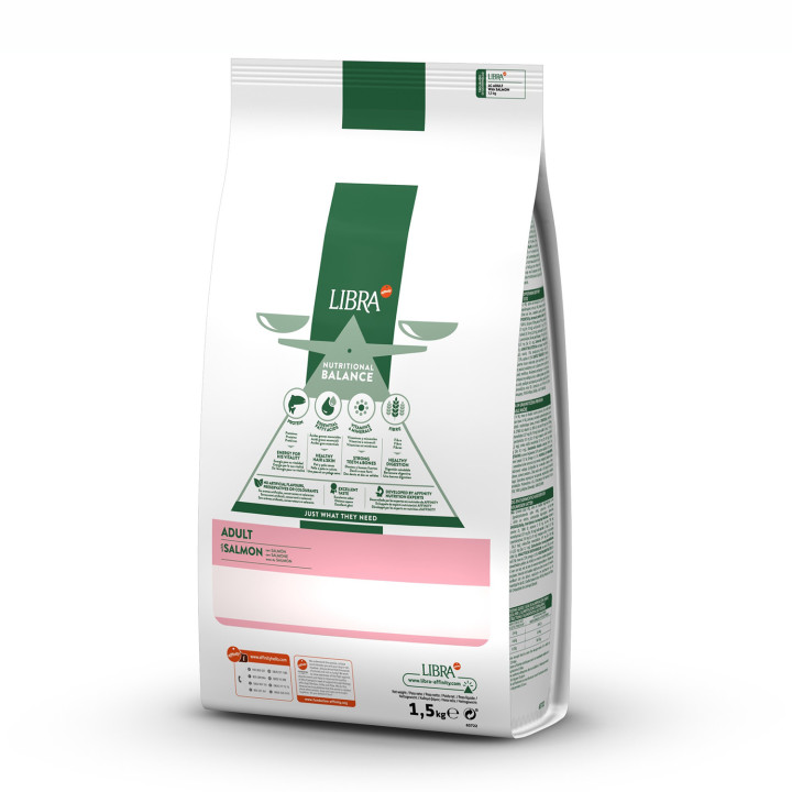 Libra Adult Salmon & Rice Pienso para gatos - Kompymascotas