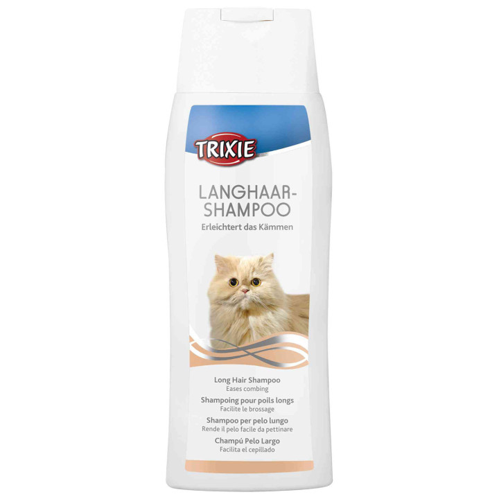 Champú especial gatos pelo largo, higiene y salud para mascotas - Kompymascotas