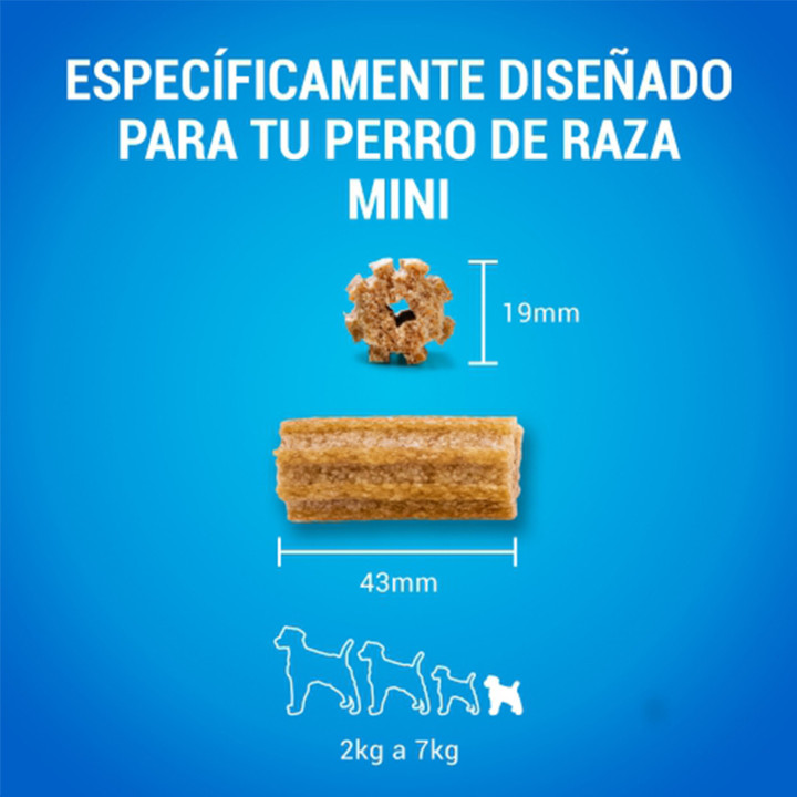 Snacks PURINA DENTALIFE Mini, cuidado bucodental para perros - Kompymascotas