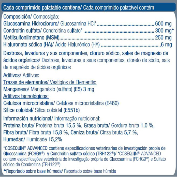 Cosequin, comprimidos masticables para las articulaciones - Kompymascotas