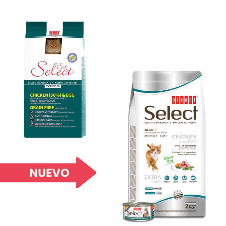 Picart Select Cat Sterilised, pienso para gatos esterilizados - Kompymascotas