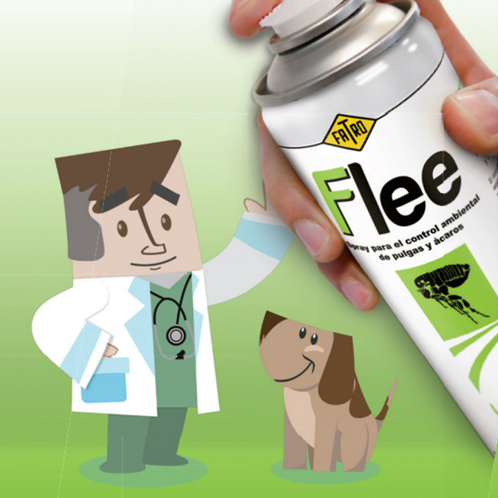 Flee Spray Antiparasitario Ambiental para perros y gatos
