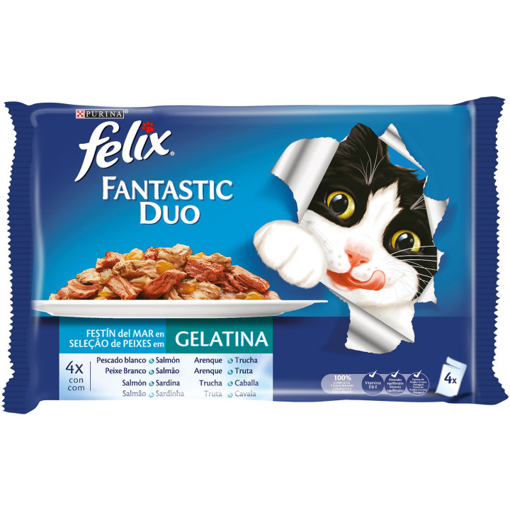 Purina Félix Fantastic Duo Delicious con Pescado