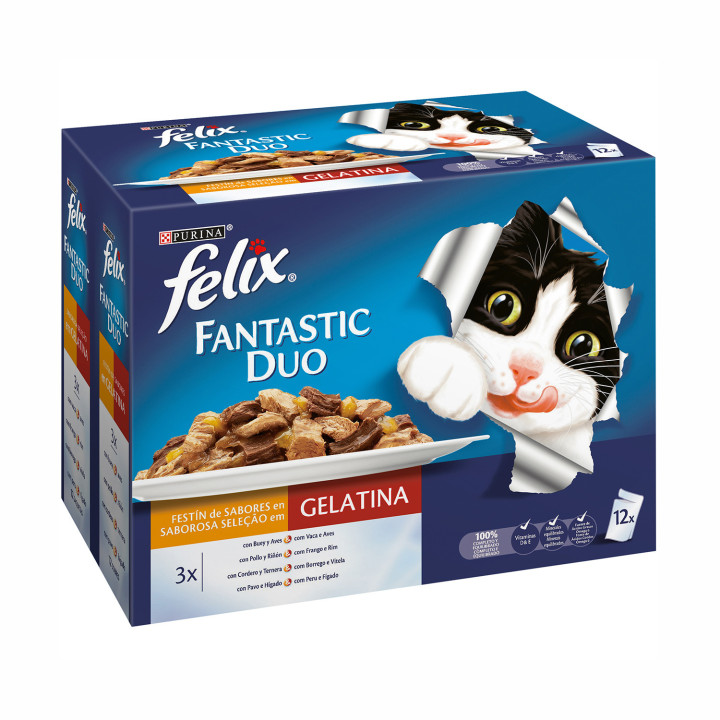 Purina Felix Fantastic Duo Delicious con carne 