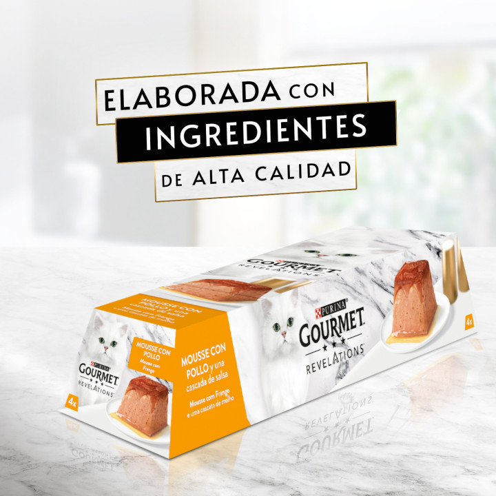 Purina Gourmet Revelations Mousse con Pollo - Kompymascotas