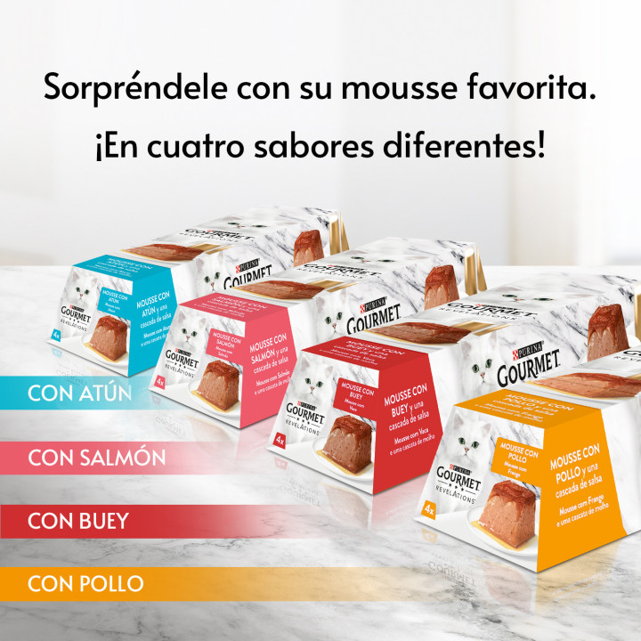 Purina Gourmet Revelations Mousse con Salmón