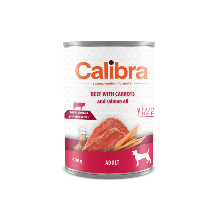 Calibra Adult Beef with Carrots Lata - PiensoyMascotas