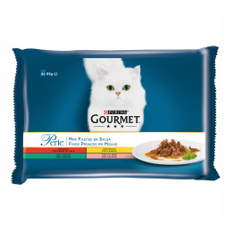comida húmeda para gatos Purina Gourmet Perle Finas láminas - Kompymascotas