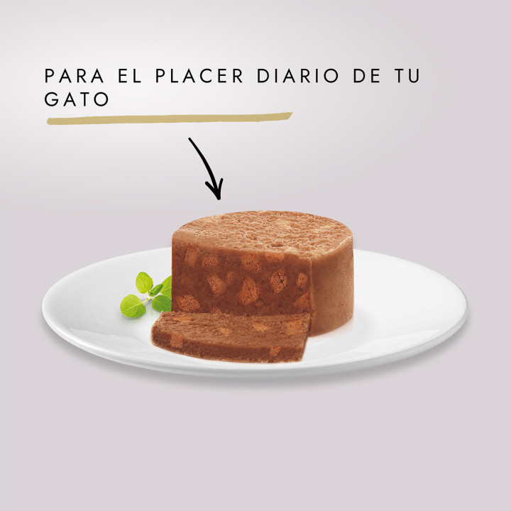 Purina Gourmet Gold Tarrine con Conejo, comida húmeda para gatos - Kompymascotas