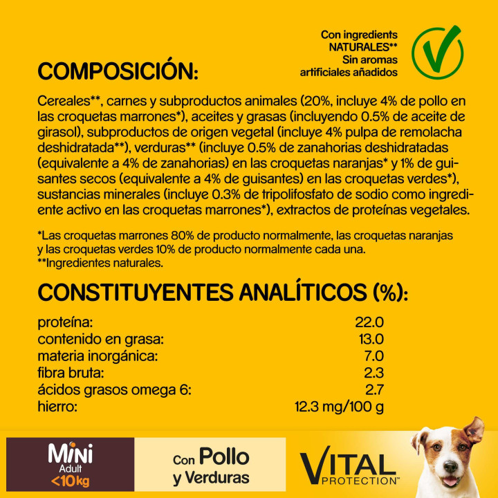 Pedigree Mini Adult Pollo y Verduras