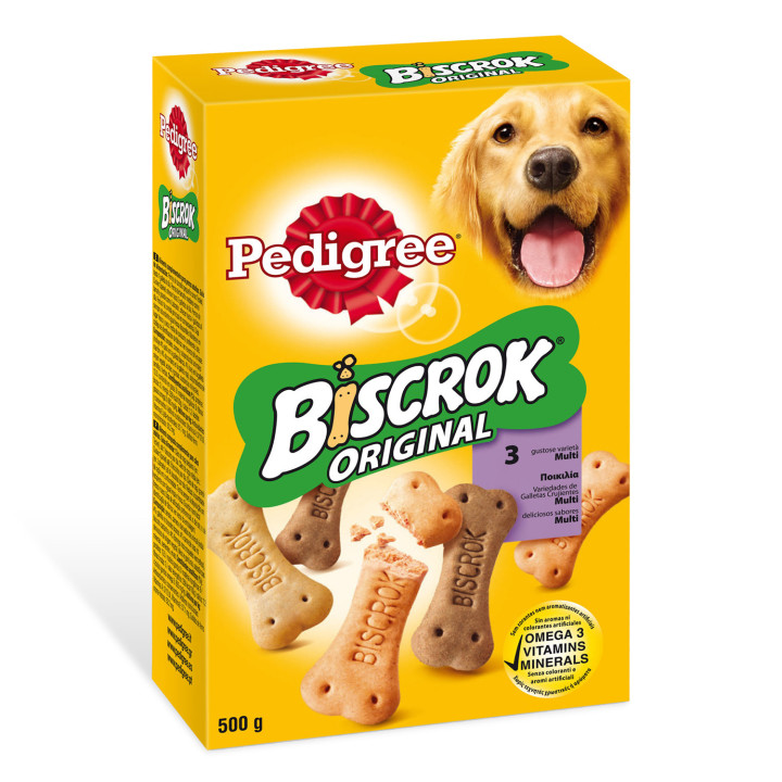 Pedigree Biscrock original, Snacks para perros - Kompymascotas