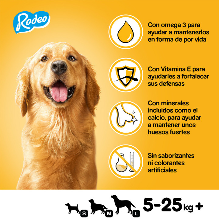 Snack para perro Pedigree Rodeo Buey - Kompymascotas