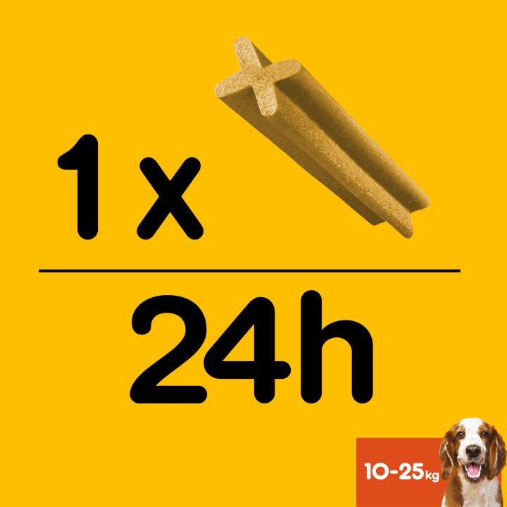 Higiene oral Dentastix para perros medianos - Kompymascotas
