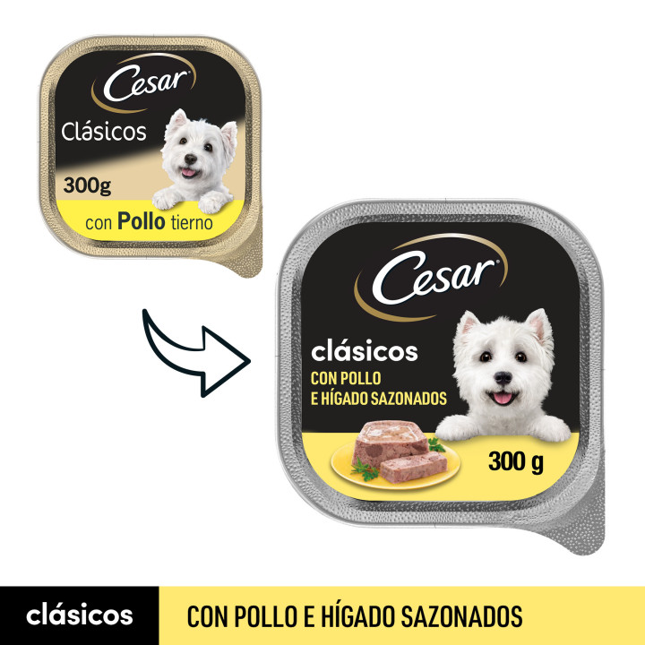 César Clásicos de Pollo con Hígado