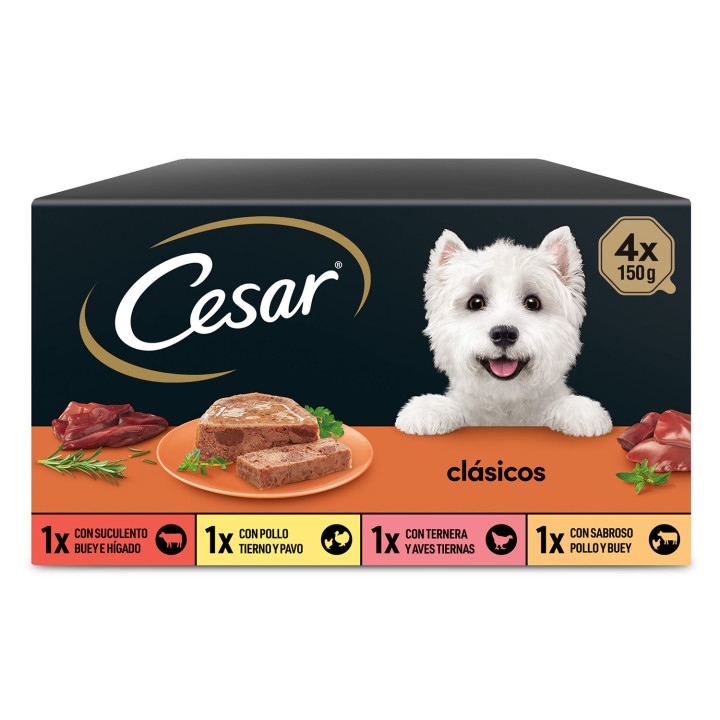 Tarrina Cesar Receta de la Huerta Selección, Comida húmeda para perros - Kompymascotas