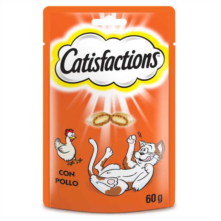 Catisfactions con Pollo, galletas para gato - Kompymascotas