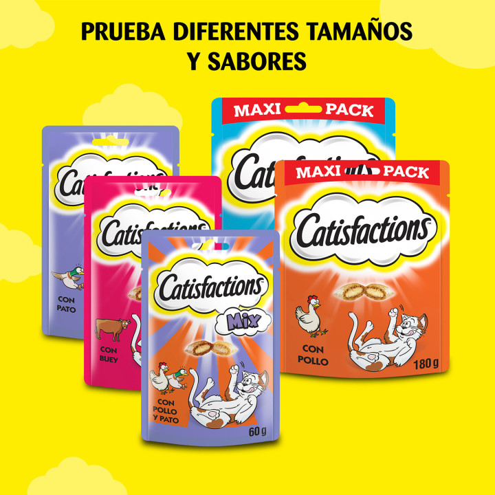 Catisfactions con Pollo, galletas para gato - Kompymascotas