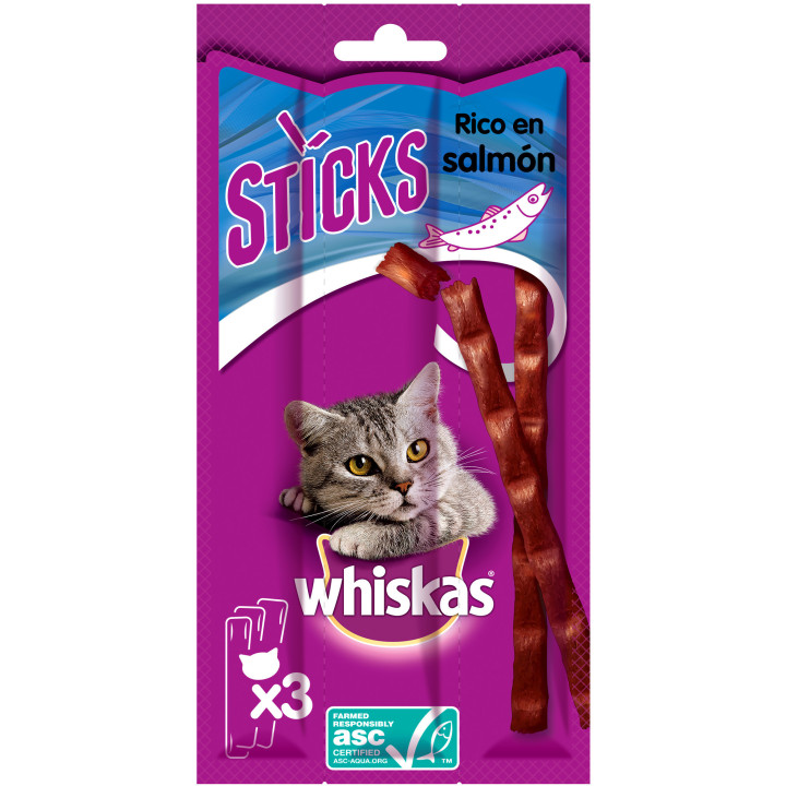 Whiskas Sticks Salmón