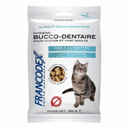 Francodex Snack Buco-dental, Higiene para gatos - Kompymascotas
