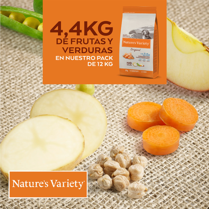 Natures Variety Original Grain Free Junior Salmón - Kompymascotas