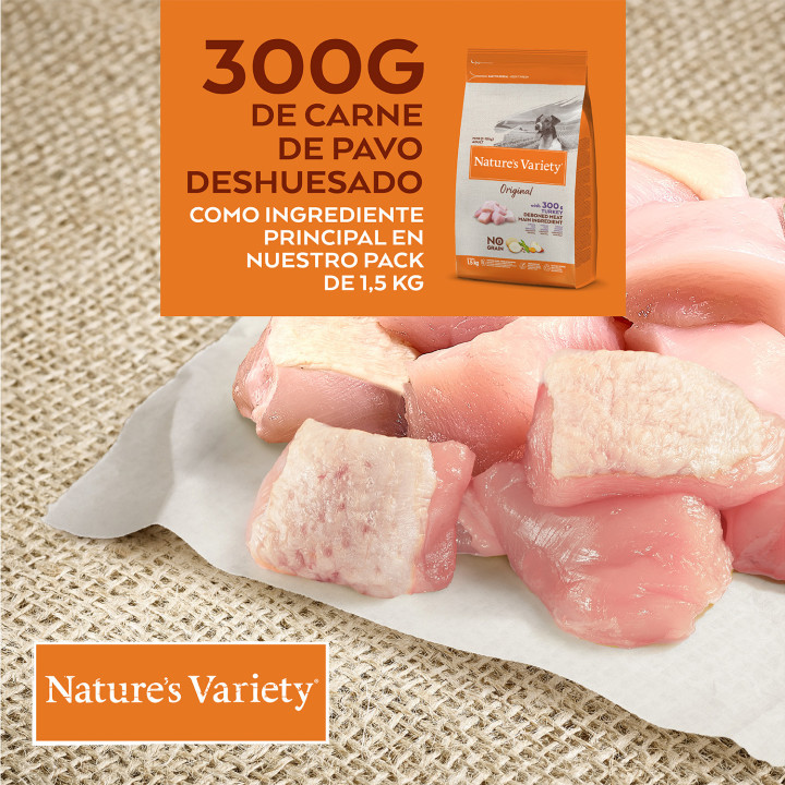 Natures Variety Original Grain Free Mini Adult Turkey - Piensoymasc