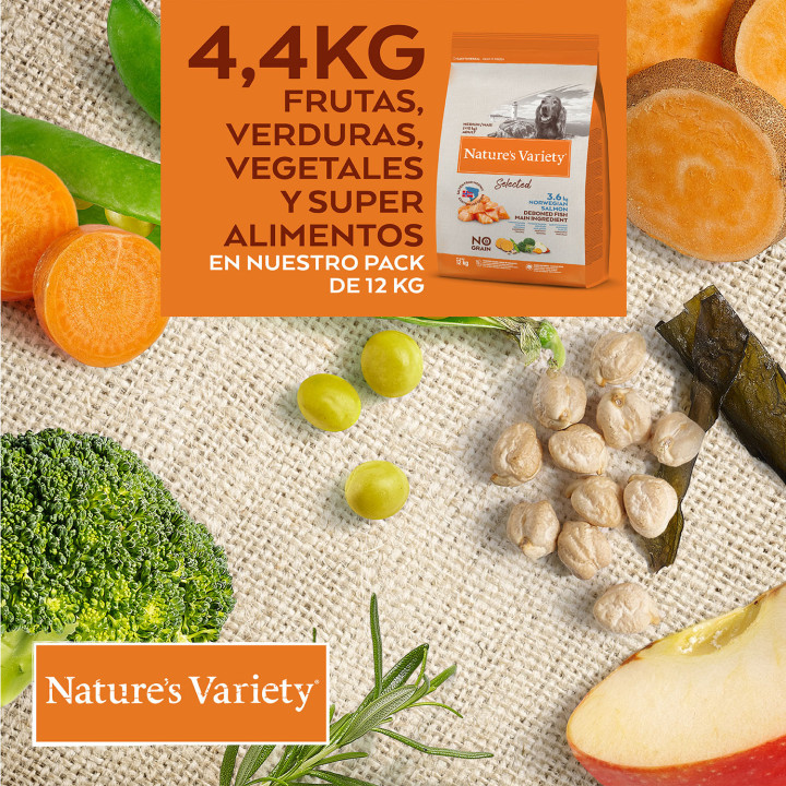Natures Variety Selected Grain Free Salmón - Kompymascotas