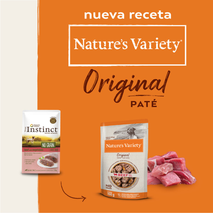 Natures Variety Original Mini Beef Pouch - Kompymascotas
