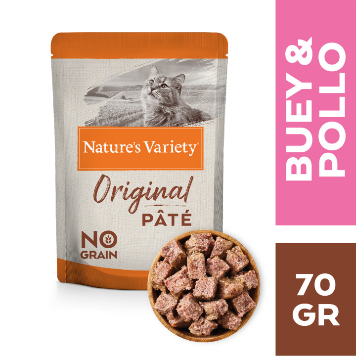 Natures Variety Original Grain Free Beef and Chicken Pouch Cat