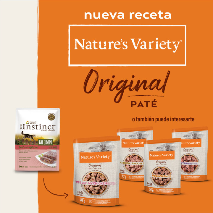 Natures Variety Original Grain Free Beef and Chicken Pouch Cat