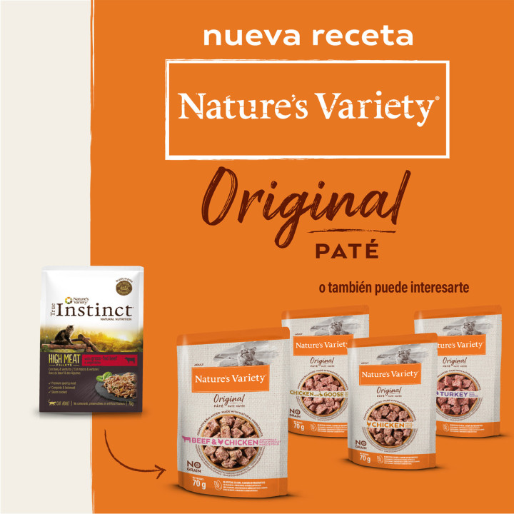 Natures Variety Original Grain Free Beef and Chicken Pouch Cat