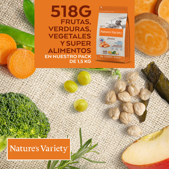 Natures Variety Selected Grain Free Salmón - Kompymascotas