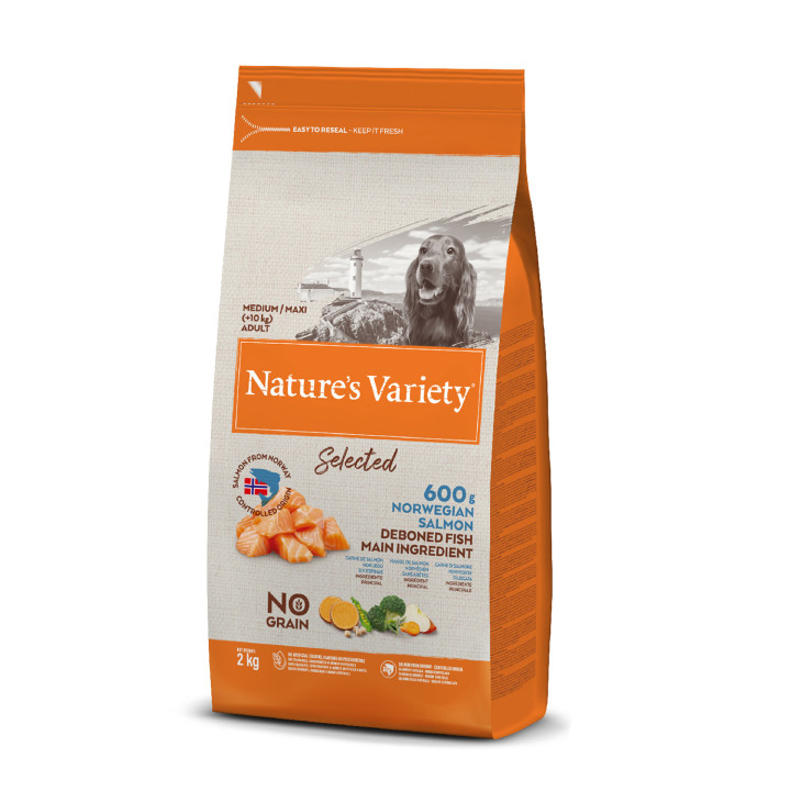Natures Variety Selected Grain Free Salmón - Kompymascotas