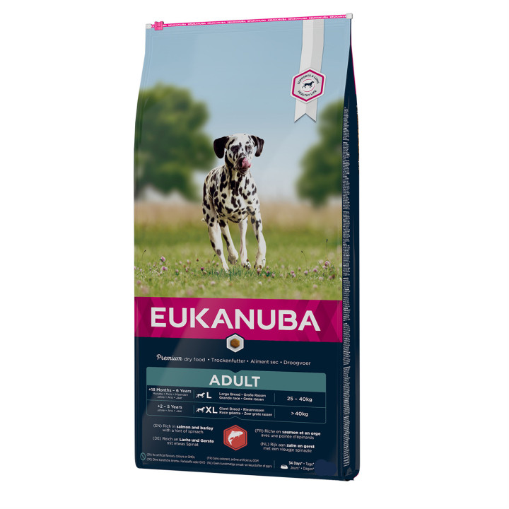 Eukanuba Adult All Breed Salmon & Rice, piensos para perros - Kompymascotas