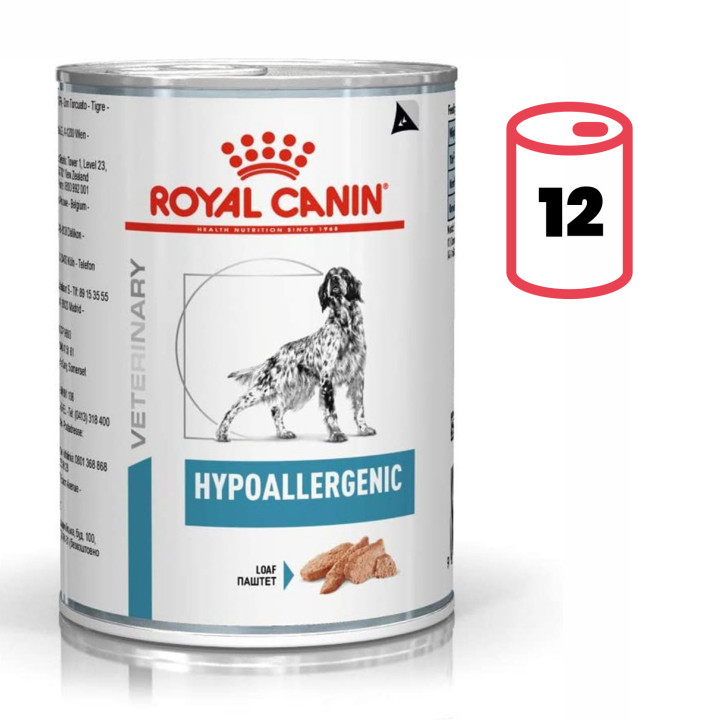 Latas comida húmeda para perros Royal Canin Hypoallergenic - Kompymascotas