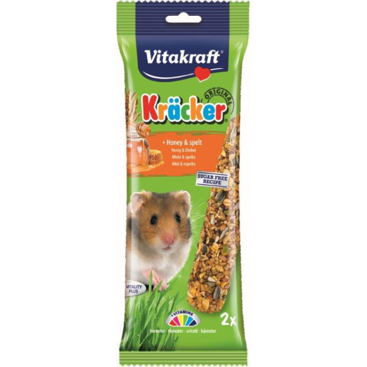 Alimento en barritas para hamsters Vitakraft Kracker - Kompymascotas
